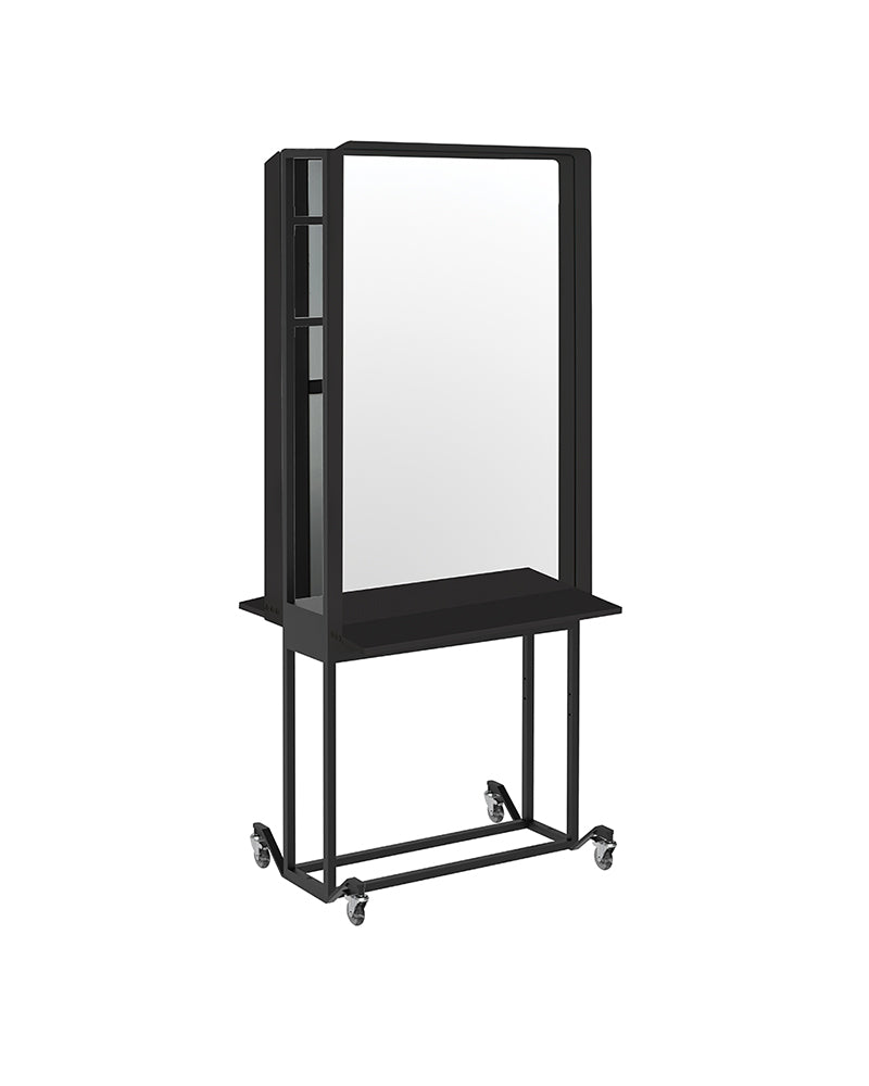 Mirror joiner - Mueble de peluquería negro para espejos - Doble cara